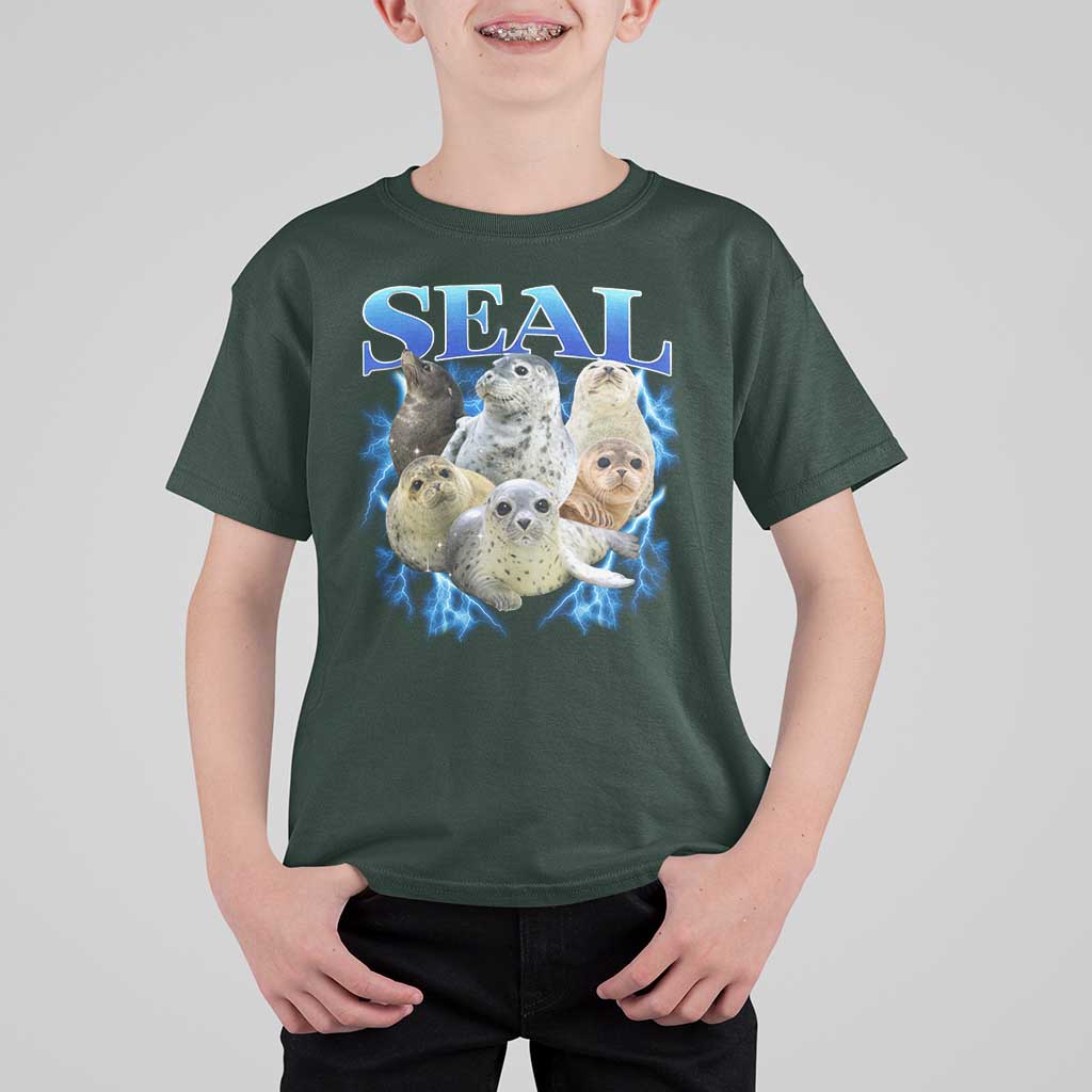 Baby Seals T Shirt For Kid Retro Sea Dog Bootleg Vintage Graphic 90s