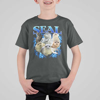 Baby Seals T Shirt For Kid Retro Sea Dog Bootleg Vintage Graphic 90s