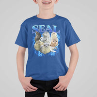 Baby Seals T Shirt For Kid Retro Sea Dog Bootleg Vintage Graphic 90s
