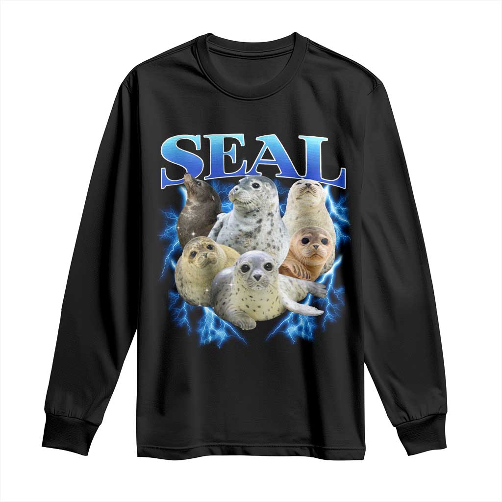 Baby Seals Long Sleeve Shirt Retro Sea Dog Bootleg Vintage Graphic 90s