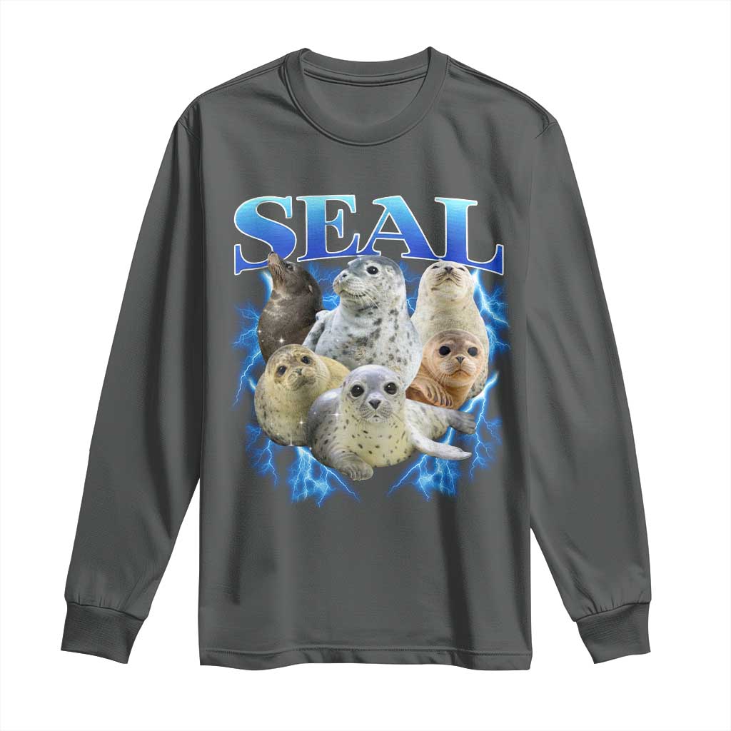 Baby Seals Long Sleeve Shirt Retro Sea Dog Bootleg Vintage Graphic 90s