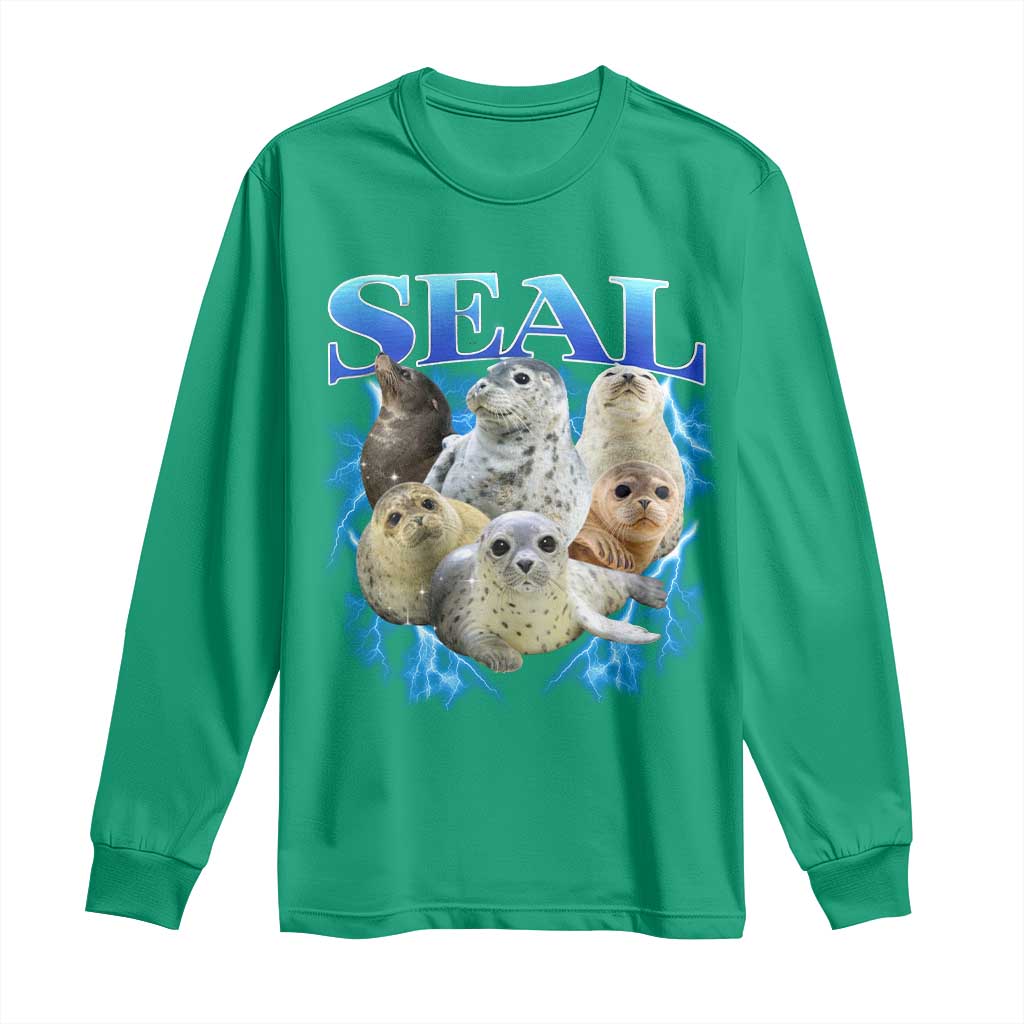 Baby Seals Long Sleeve Shirt Retro Sea Dog Bootleg Vintage Graphic 90s