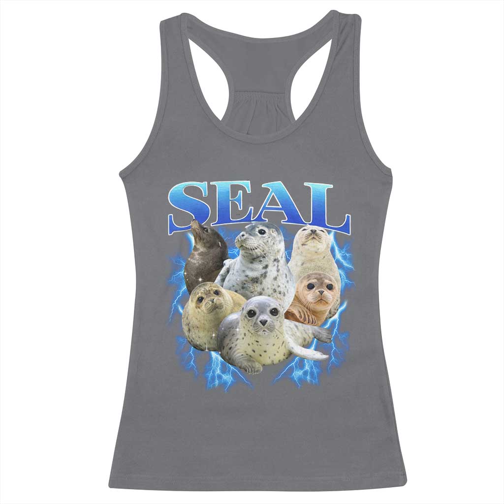 Baby Seals Racerback Tank Top Retro Sea Dog Bootleg Vintage Graphic 90s
