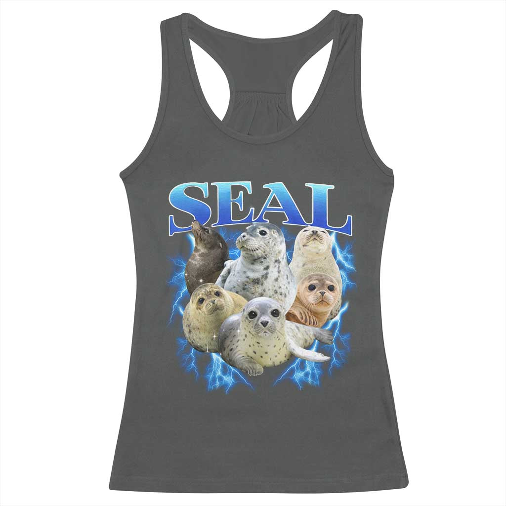 Baby Seals Racerback Tank Top Retro Sea Dog Bootleg Vintage Graphic 90s