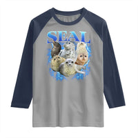 Baby Seals Raglan Shirt Retro Sea Dog Bootleg Vintage Graphic 90s