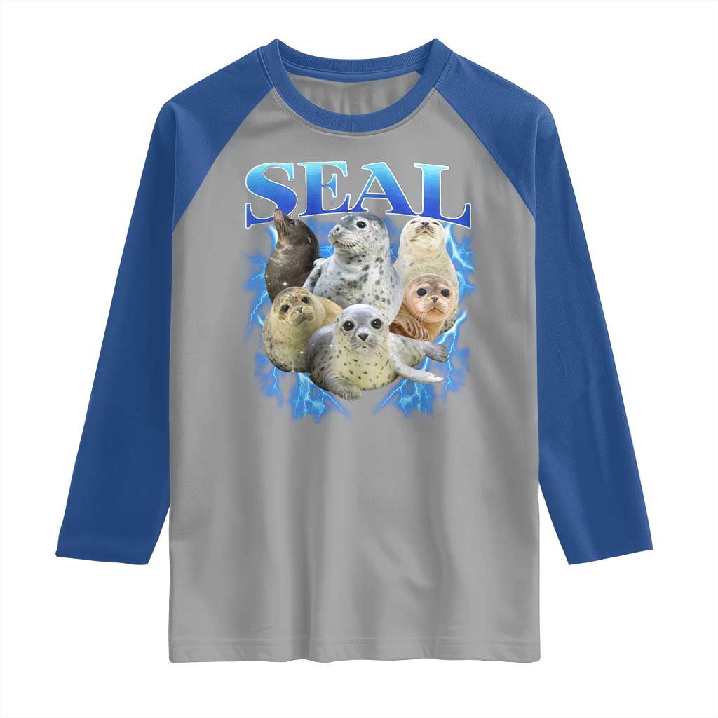Baby Seals Raglan Shirt Retro Sea Dog Bootleg Vintage Graphic 90s