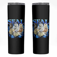 Baby Seals Skinny Tumbler Retro Sea Dog Bootleg Vintage Graphic 90s