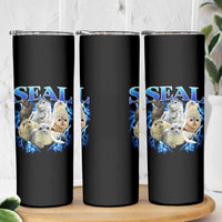 Baby Seals Skinny Tumbler Retro Sea Dog Bootleg Vintage Graphic 90s