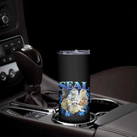 Baby Seals Skinny Tumbler Retro Sea Dog Bootleg Vintage Graphic 90s