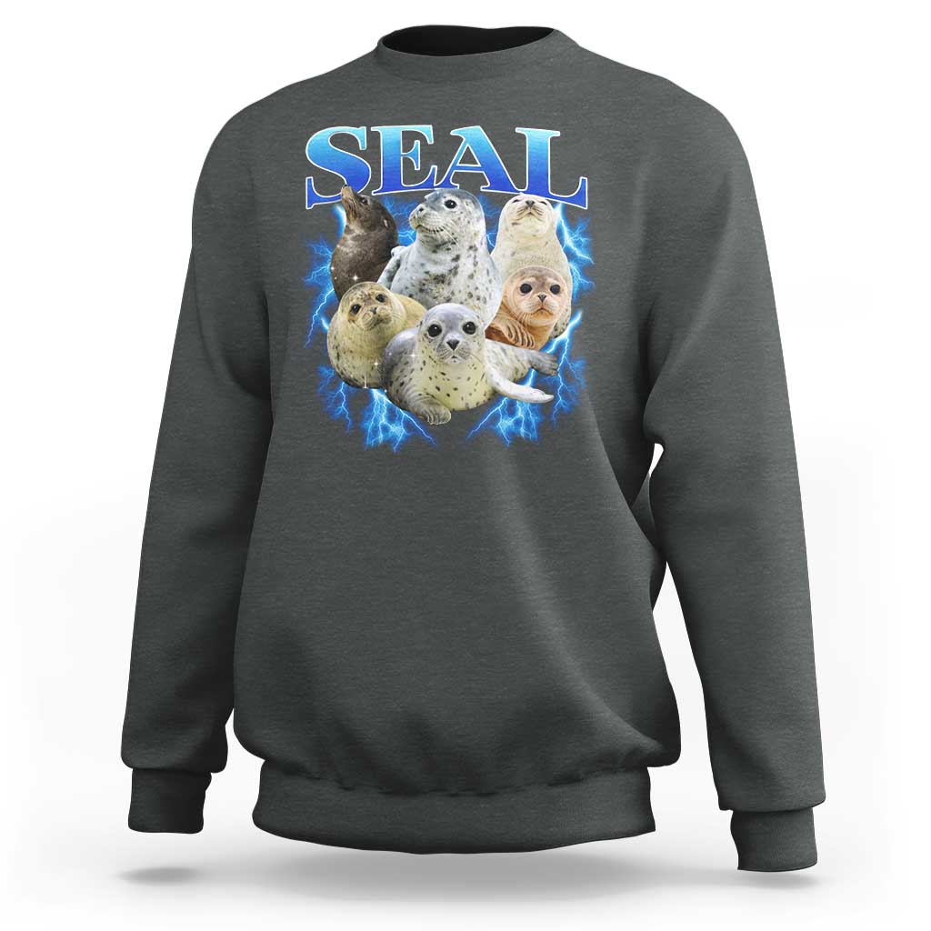 Baby Seals Sweatshirt Retro Sea Dog Bootleg Vintage Graphic 90s