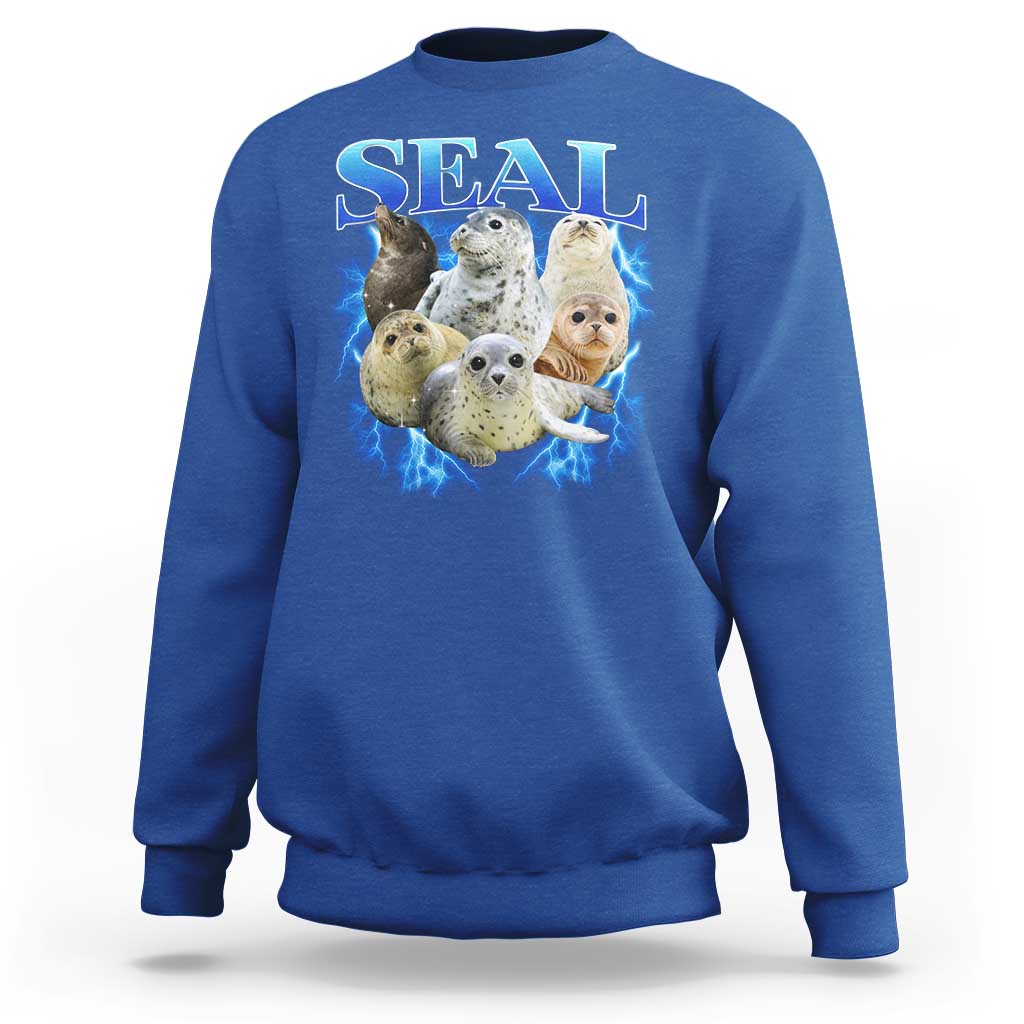 Baby Seals Sweatshirt Retro Sea Dog Bootleg Vintage Graphic 90s