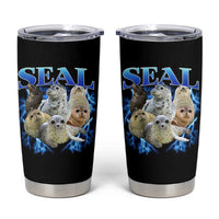 Baby Seals Tumbler Cup Retro Sea Dog Bootleg Vintage Graphic 90s