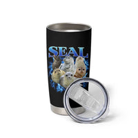 Baby Seals Tumbler Cup Retro Sea Dog Bootleg Vintage Graphic 90s