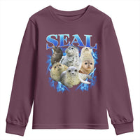 Baby Seals Youth Sweatshirt Retro Sea Dog Bootleg Vintage Graphic 90s