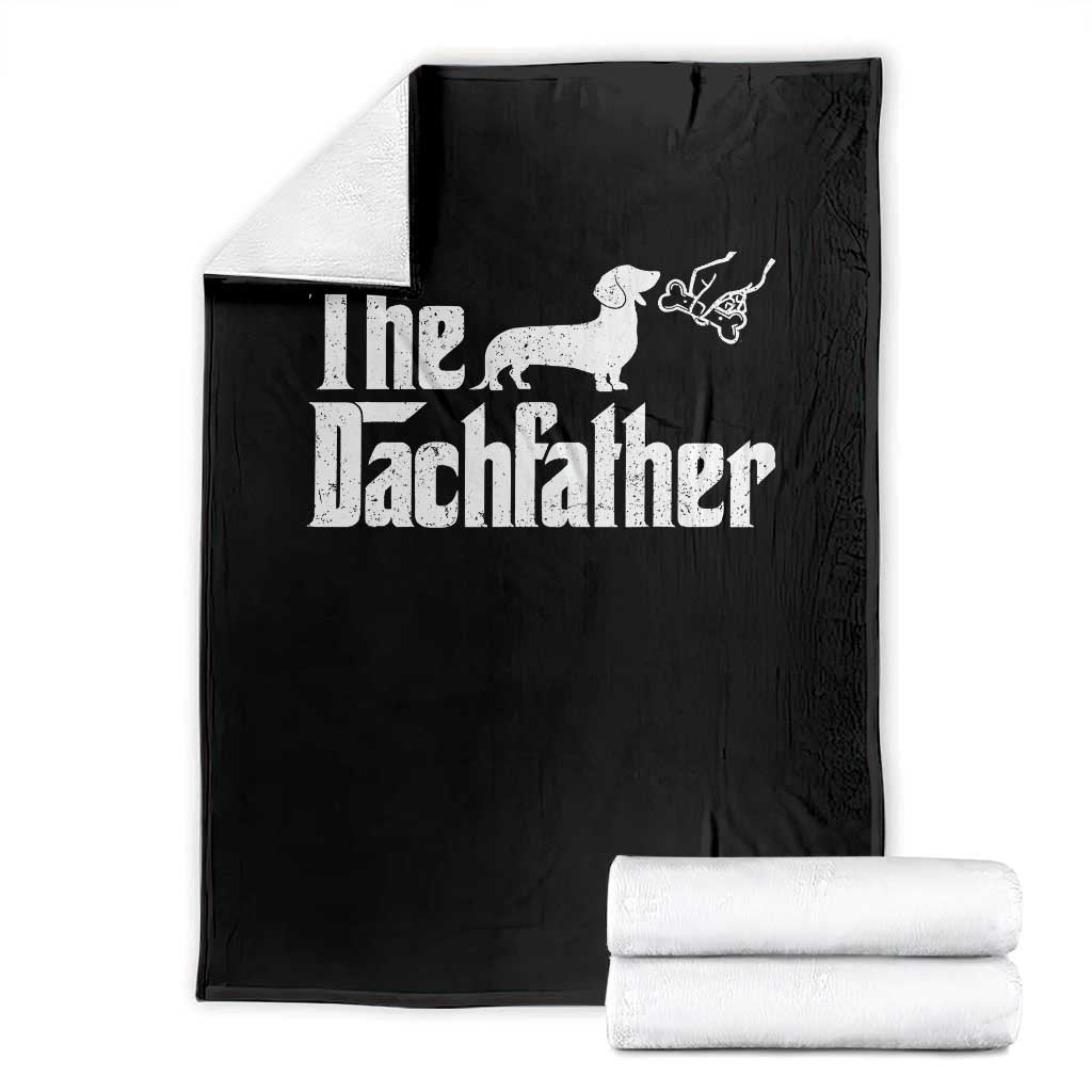 Funny Wiener Dog Dad Throw Blanket The Dachshund Fathers Day Gifts For Dog Lovers