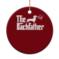 Funny Wiener Dog Dad Ceramic Ornament The Dachshund Fathers Day Gifts For Dog Lovers