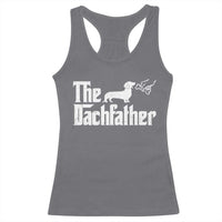 Funny Wiener Dog Dad Racerback Tank Top The Dachshund Fathers Day Gifts For Dog Lovers