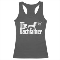 Funny Wiener Dog Dad Racerback Tank Top The Dachshund Fathers Day Gifts For Dog Lovers