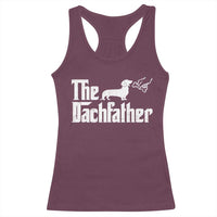Funny Wiener Dog Dad Racerback Tank Top The Dachshund Fathers Day Gifts For Dog Lovers