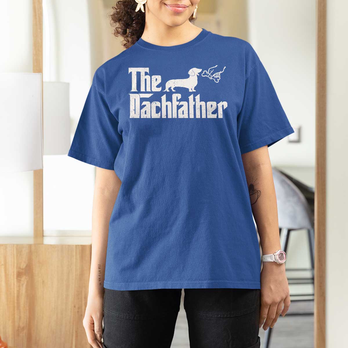 Funny Wiener Dog Dad T Shirt For Women The Dachshund Fathers Day Gifts For Dog Lovers