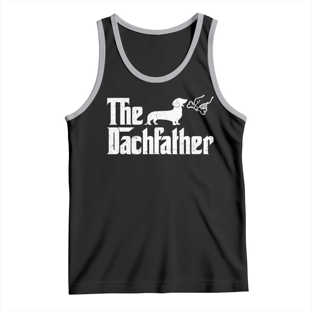 Funny Wiener Dog Dad Tank Top The Dachshund Fathers Day Gifts For Dog Lovers
