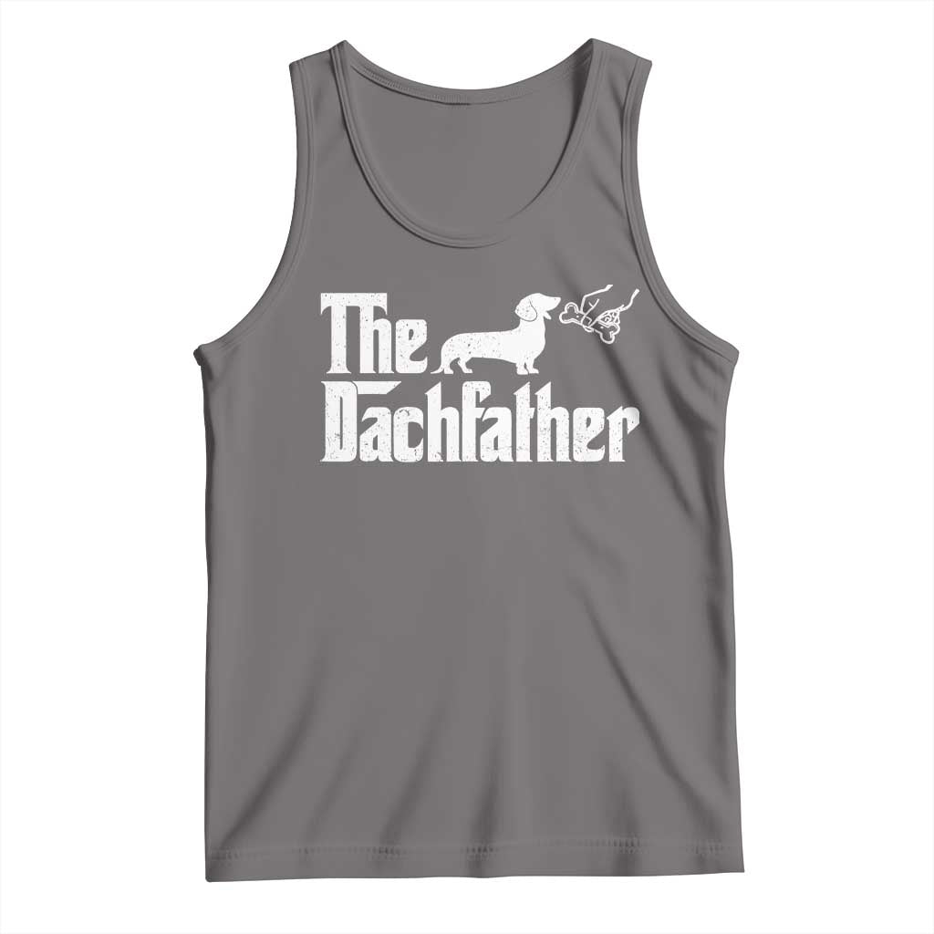 Funny Wiener Dog Dad Tank Top The Dachshund Fathers Day Gifts For Dog Lovers