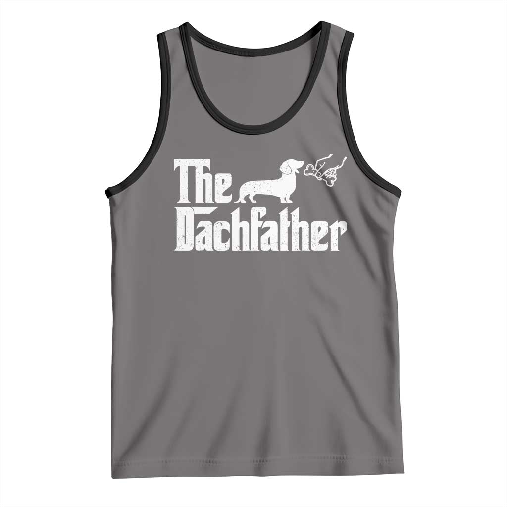 Funny Wiener Dog Dad Tank Top The Dachshund Fathers Day Gifts For Dog Lovers