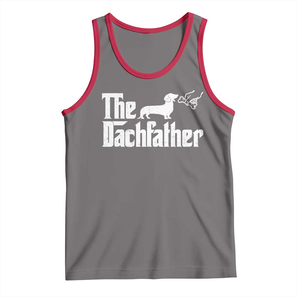 Funny Wiener Dog Dad Tank Top The Dachshund Fathers Day Gifts For Dog Lovers