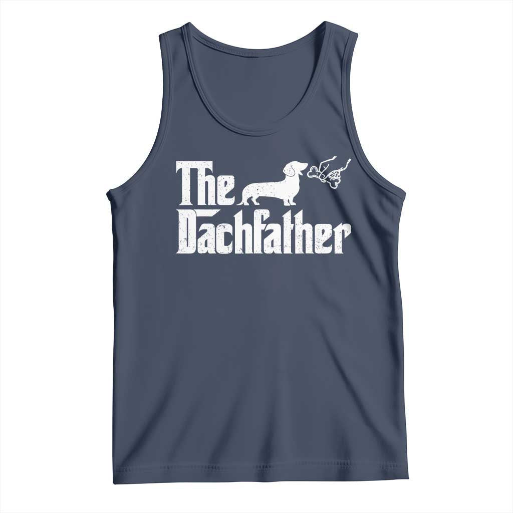 Funny Wiener Dog Dad Tank Top The Dachshund Fathers Day Gifts For Dog Lovers