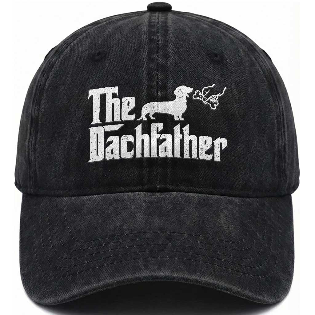 Funny Wiener Dog Dad Washed Cotton Baseball Cap The Dachshund Fathers Day Gifts For Dog Lovers