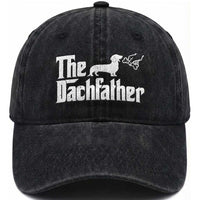 Funny Wiener Dog Dad Washed Cotton Baseball Cap The Dachshund Fathers Day Gifts For Dog Lovers
