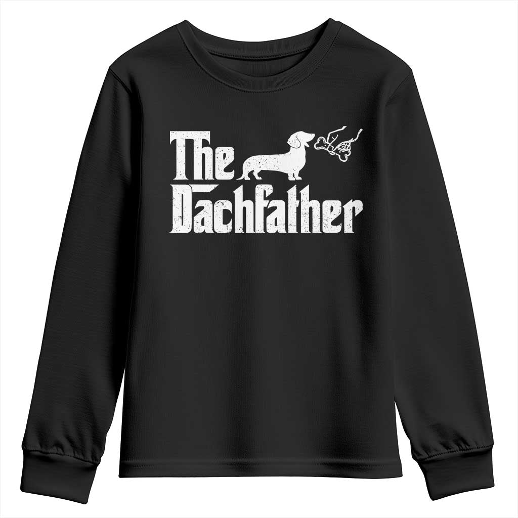 Funny Wiener Dog Dad Youth Sweatshirt The Dachshund Fathers Day Gifts For Dog Lovers