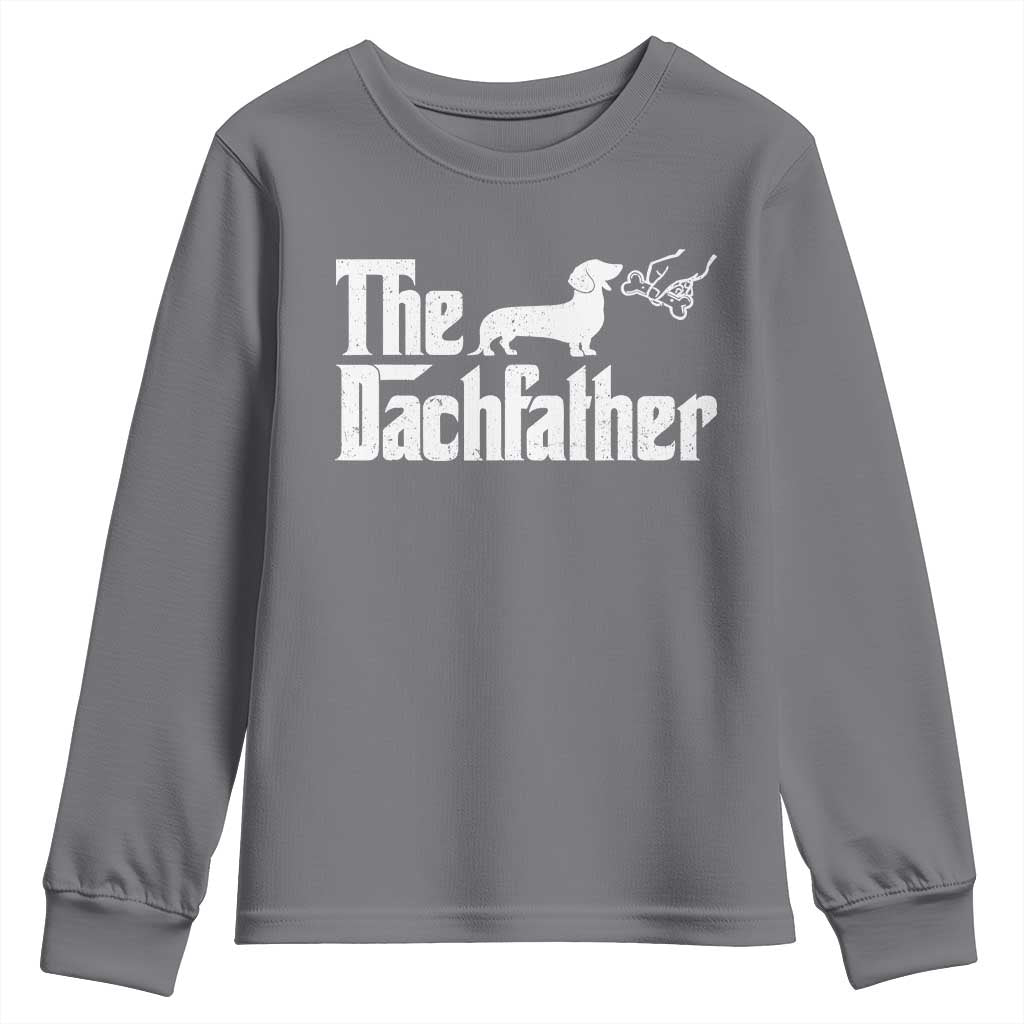 Funny Wiener Dog Dad Youth Sweatshirt The Dachshund Fathers Day Gifts For Dog Lovers