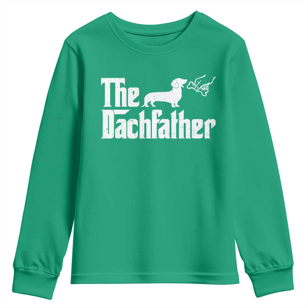 Funny Wiener Dog Dad Youth Sweatshirt The Dachshund Fathers Day Gifts For Dog Lovers