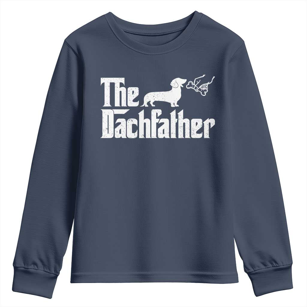 Funny Wiener Dog Dad Youth Sweatshirt The Dachshund Fathers Day Gifts For Dog Lovers