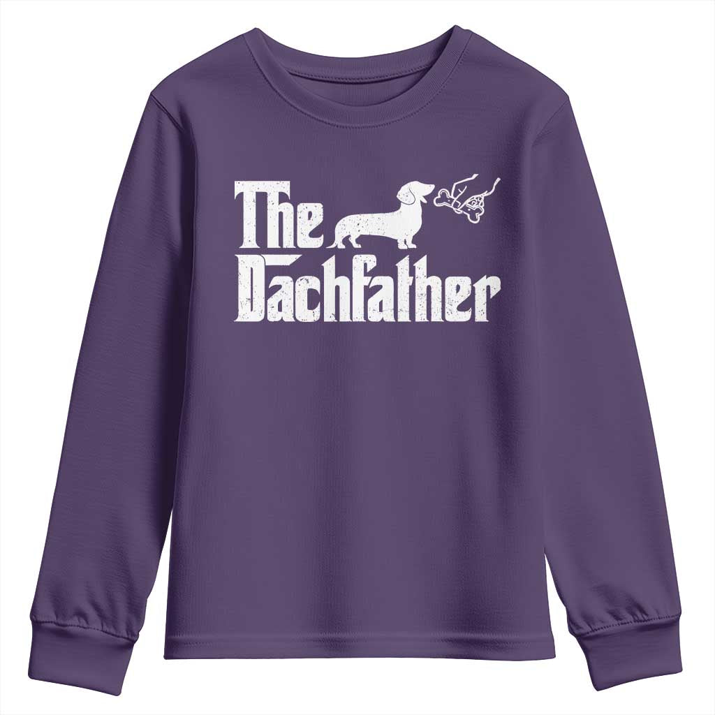 Funny Wiener Dog Dad Youth Sweatshirt The Dachshund Fathers Day Gifts For Dog Lovers