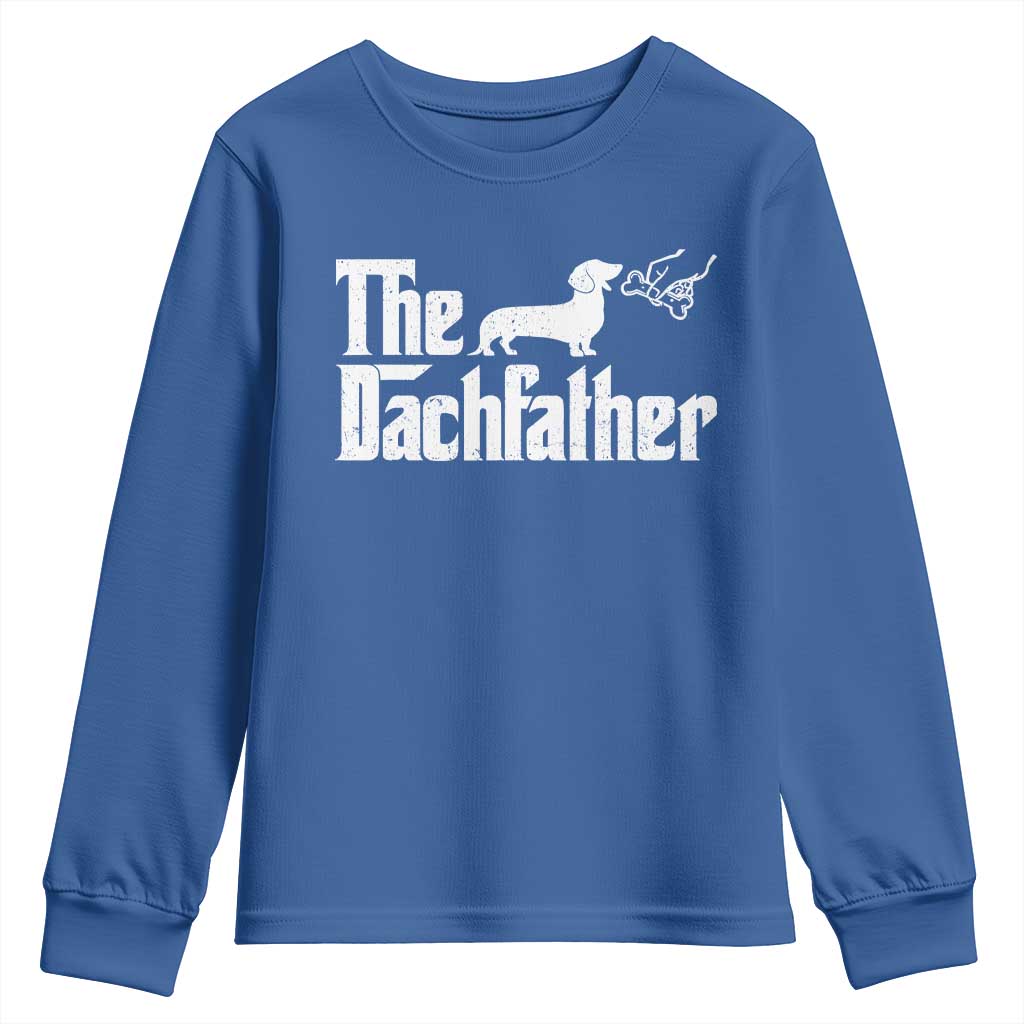 Funny Wiener Dog Dad Youth Sweatshirt The Dachshund Fathers Day Gifts For Dog Lovers