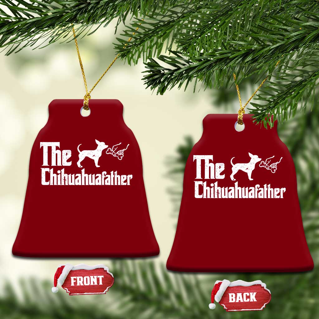 Chihuahua Dad Ceramic Ornament Fathers Day Gifts For Dog Lovers