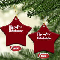 Chihuahua Dad Ceramic Ornament Fathers Day Gifts For Dog Lovers