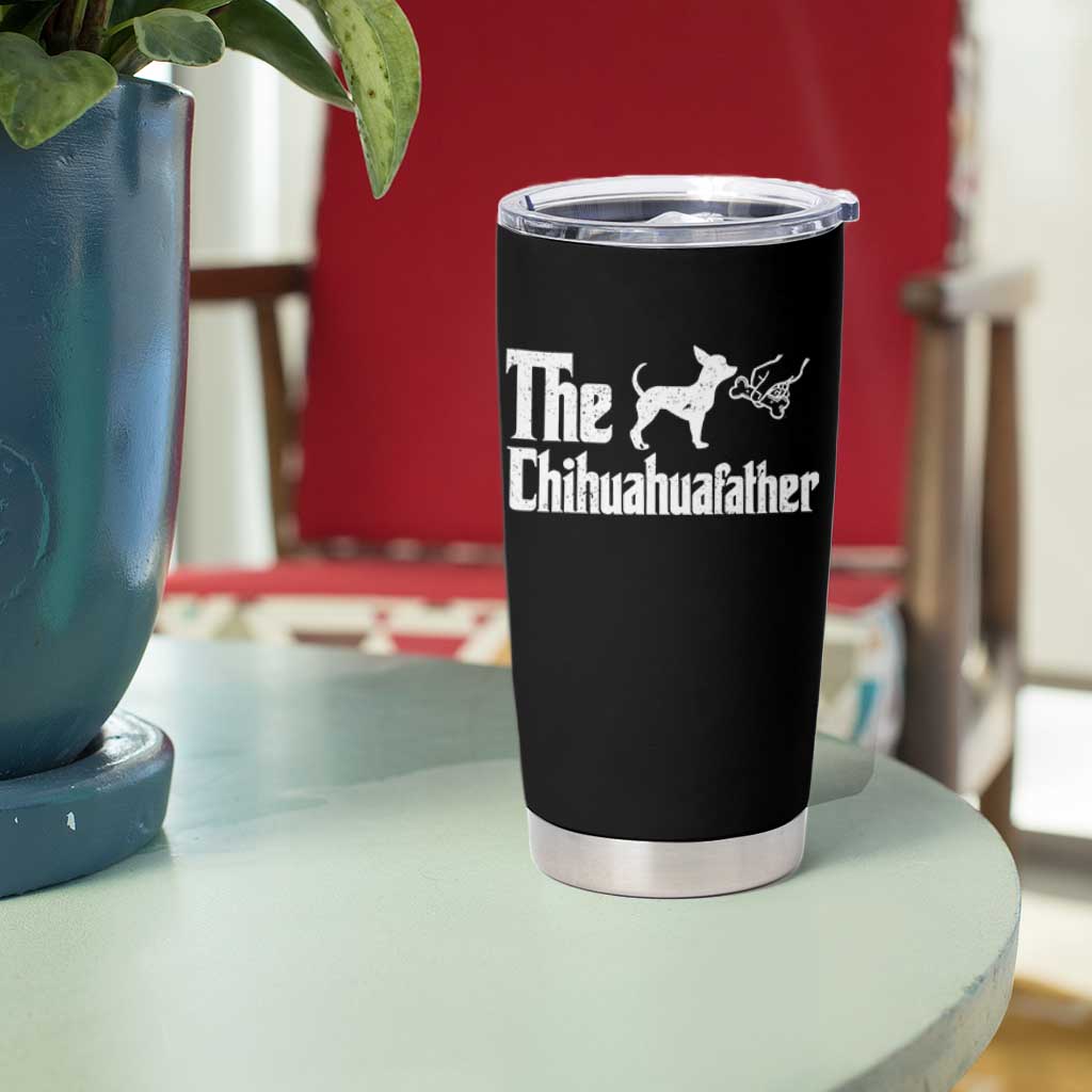 Chihuahua Dad Tumbler Cup Fathers Day Gifts For Dog Lovers
