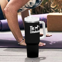 Chihuahua Dad Tumbler With Handle Fathers Day Gifts For Dog Lovers