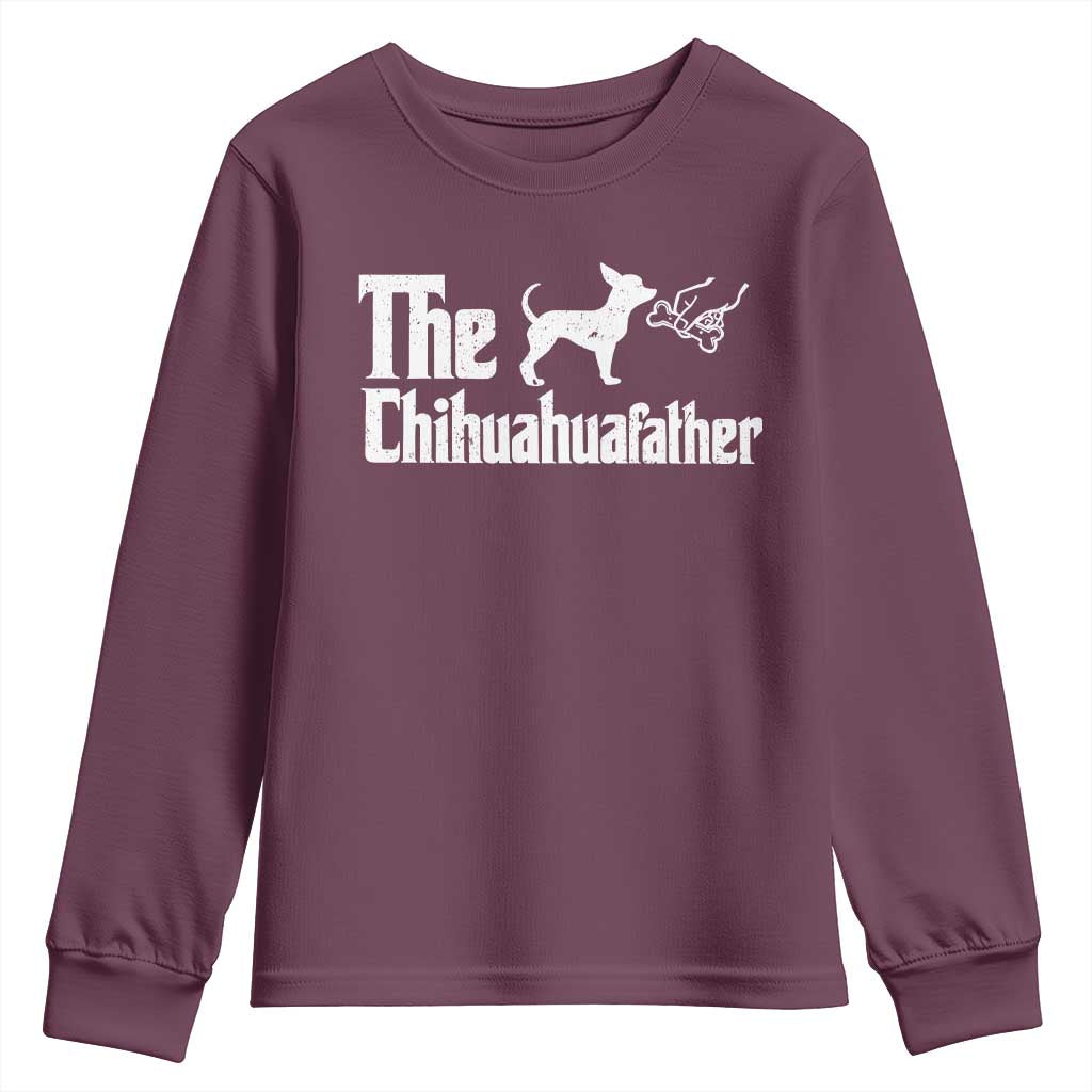 Chihuahua Dad Youth Sweatshirt Fathers Day Gifts For Dog Lovers