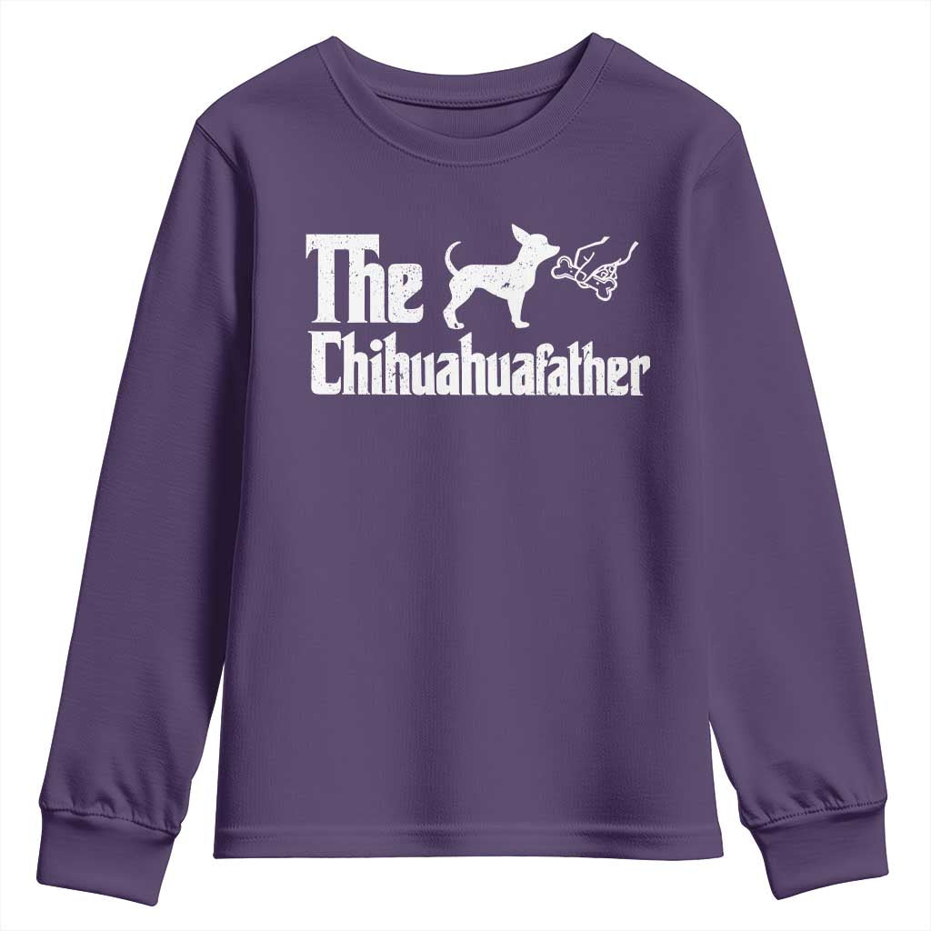 Chihuahua Dad Youth Sweatshirt Fathers Day Gifts For Dog Lovers