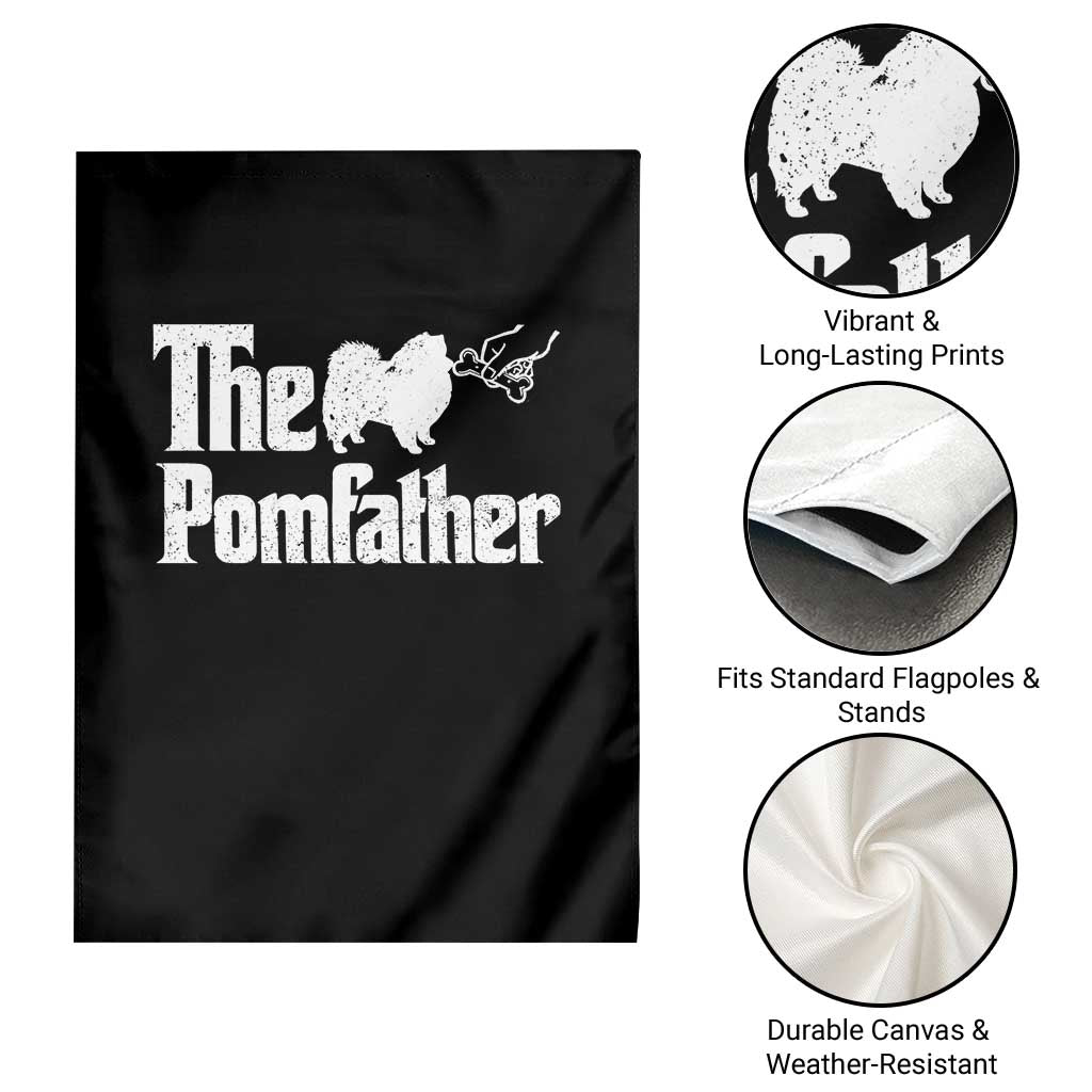 Pomeranian Dad Garden Flag The Pom Father Fathers Day Gifts For Dog Lovers