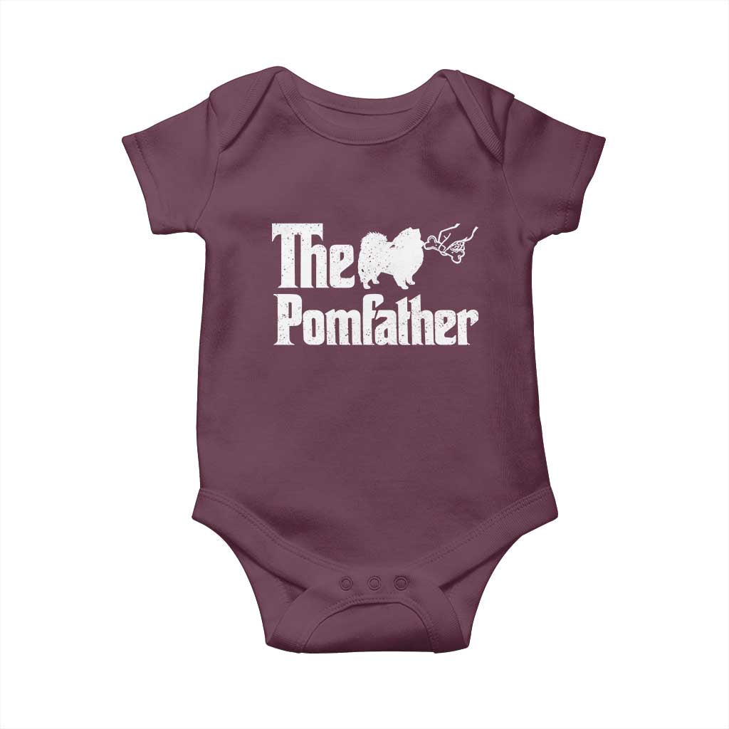 Pomeranian Dad Baby Onesie The Pom Father Fathers Day Gifts For Dog Lovers