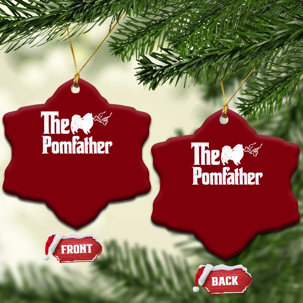 Pomeranian Dad Ceramic Ornament The Pom Father Fathers Day Gifts For Dog Lovers
