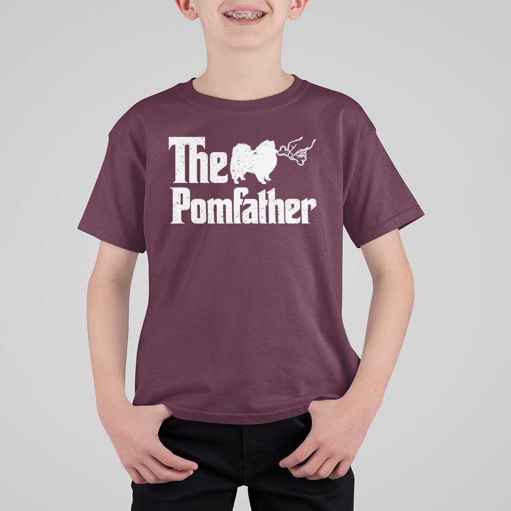 Pomeranian Dad T Shirt For Kid The Pom Father Fathers Day Gifts For Dog Lovers