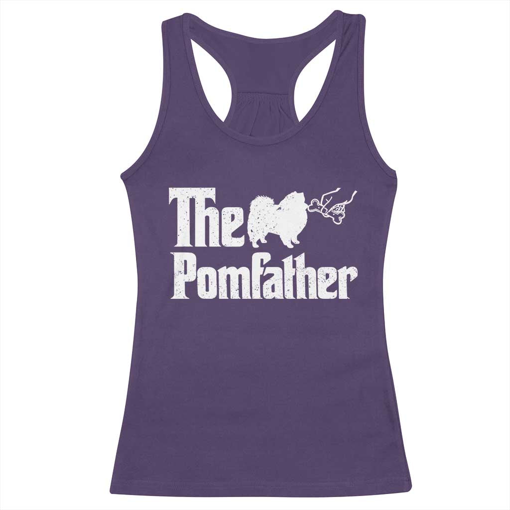 Pomeranian Dad Racerback Tank Top The Pom Father Fathers Day Gifts For Dog Lovers