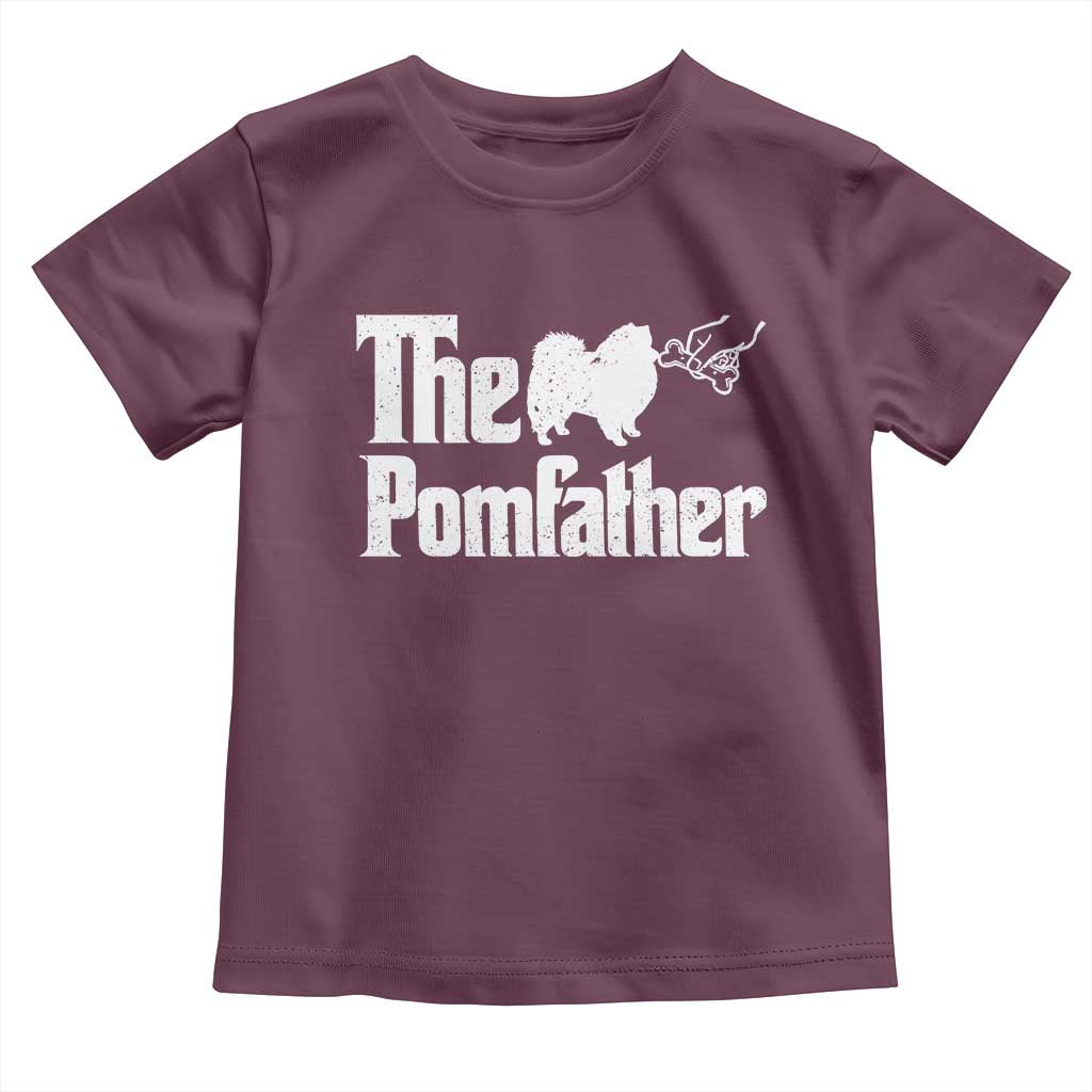 Pomeranian Dad Toddler T Shirt The Pom Father Fathers Day Gifts For Dog Lovers
