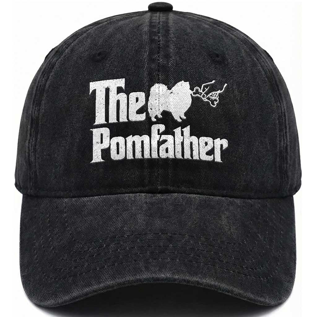 Pomeranian Dad Washed Cotton Baseball Cap The Pom Father Fathers Day Gifts For Dog Lovers